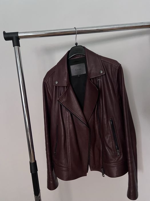 Шкіряна класична куртка від масімо дутті