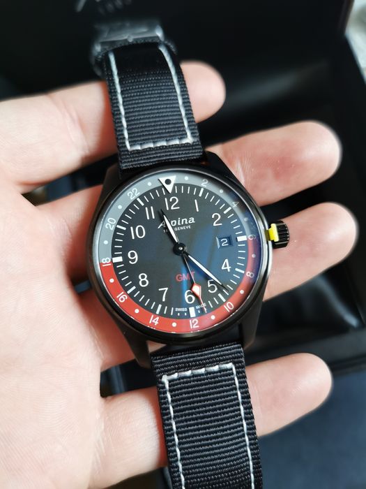 Zegarek męski Alpina Startimer Pilot Quartz GMT AL-247BR4FBS6