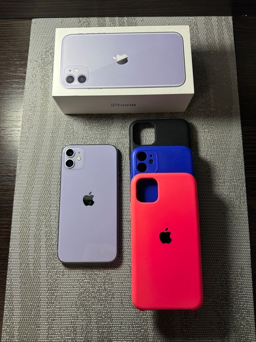 АКБ 100% iPhone 11 128gb Purple фиолетовый в отличном состоянии айфон