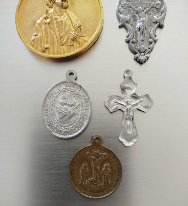 Lote de Medalhas Religiosas antigas