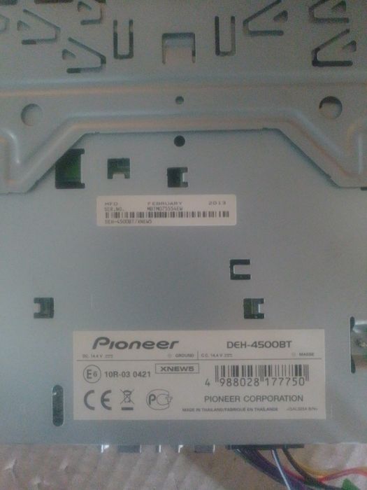 Автомагнітола Pioneer DEH-4500bt Bluetooth,USB, AUX, CD