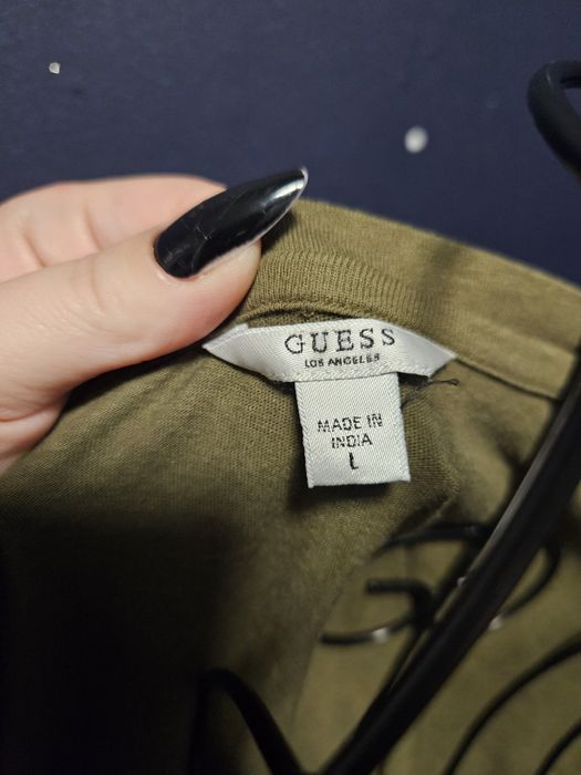 BLuzka Guess oryginalna markowa L khaki zielona  boho