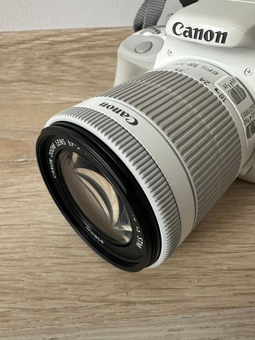 Canon EOS 100D Biały + obiektyw jak nowy 500 klatek