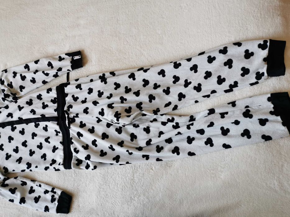 Minnie polar, strój piżama, zatrzaski wiązanie w pasie