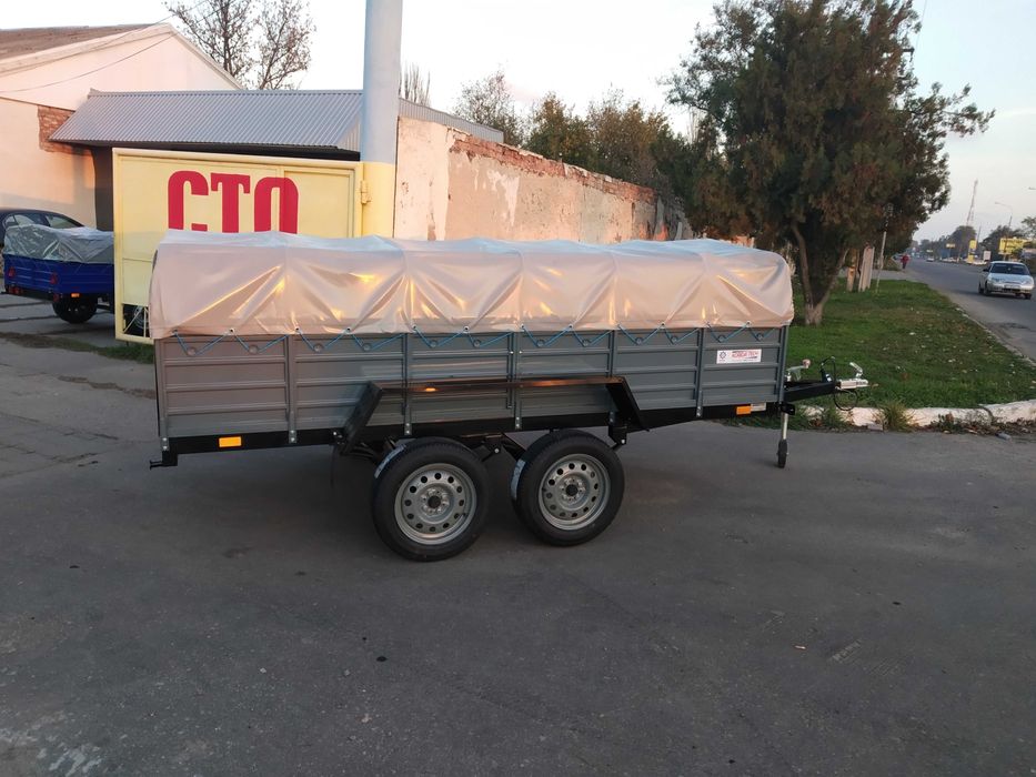Авто Причеп двовісний посилений легковий 3200*1560мм Кремінь+