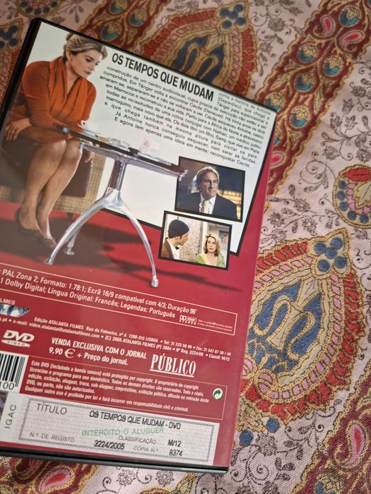 Dvd original filme Os Tempos que Mudam