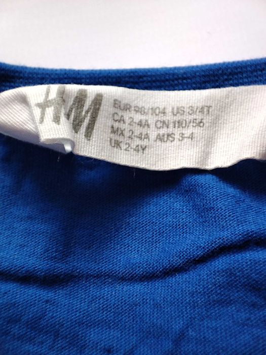 Bluzka długi rękaw mix Cool Club, H&M r. 98/104 4-PACK