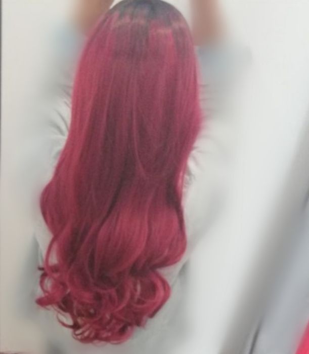 Peruca ruiva/beringela