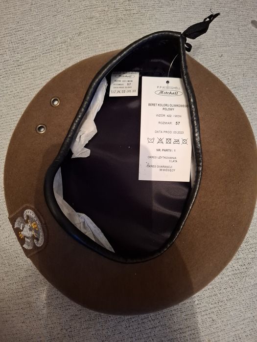 Beret Oliwkowy WOT/MON rozmiar 57 nowy.
