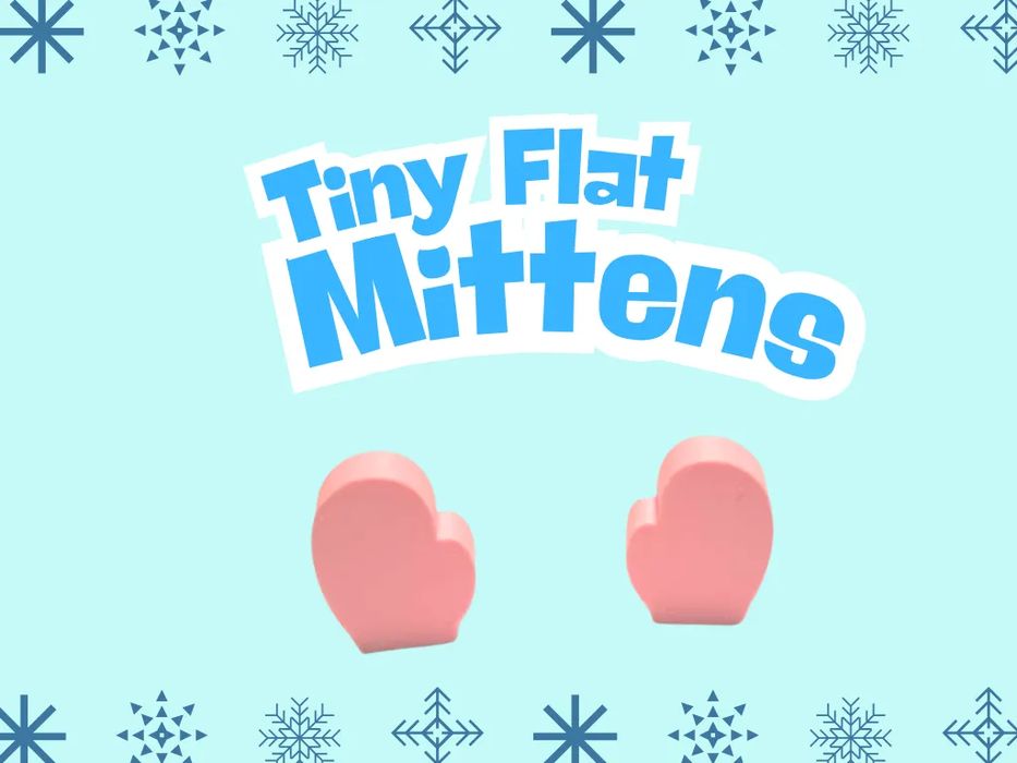 Mini Luvas "Tiny Flat Mittens"