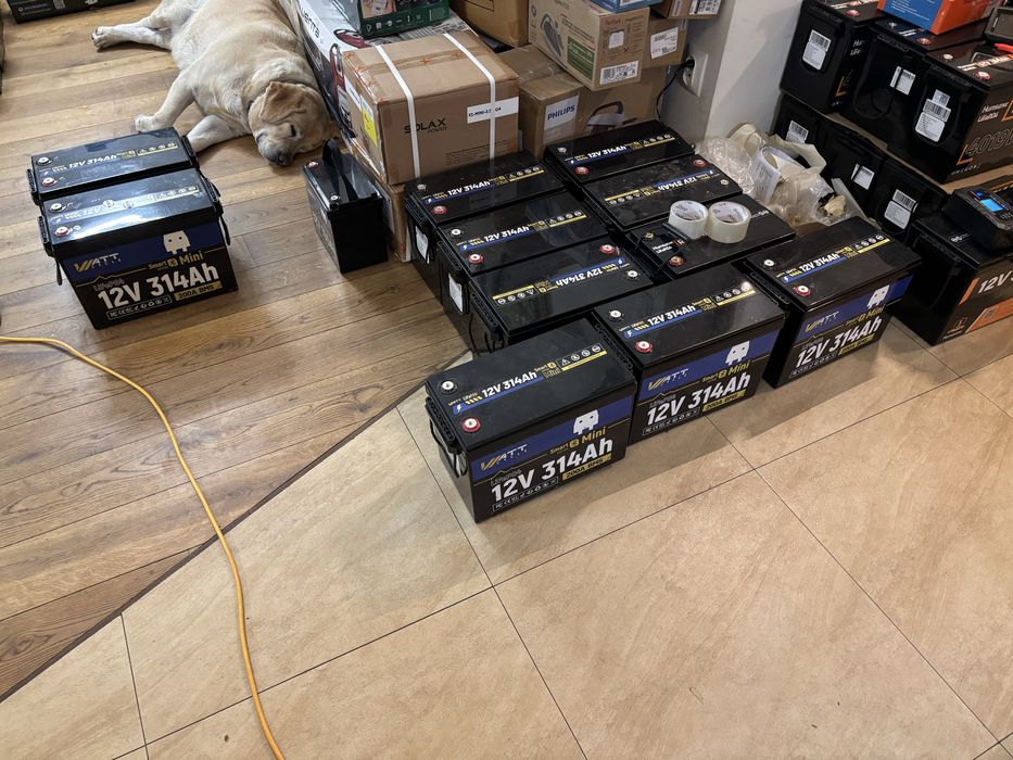 4 x Akumulator 314Ah MINI WattCycle  Smart z BT LiFePO4 12V 314Ah z bms 200A na magazyn 15kWh DIY ne celki