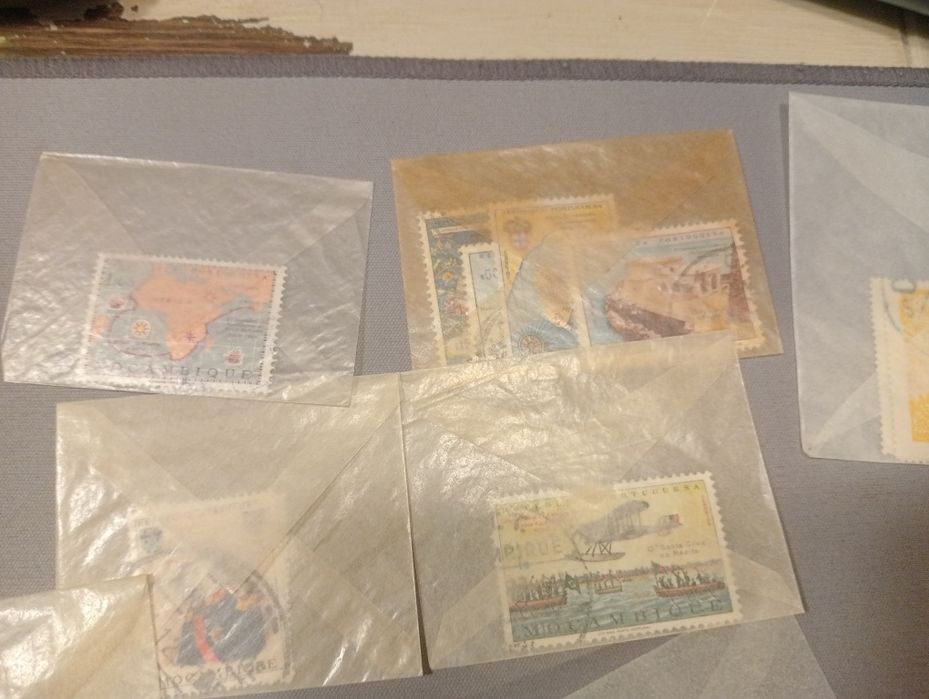 Selos de coleção cerca de 500