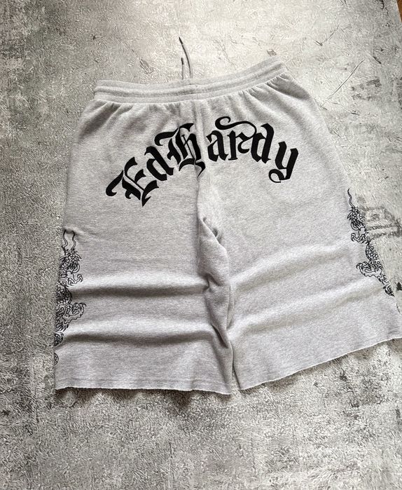 Оригинал шорты Ed Hardy широкие baggy rap sk8