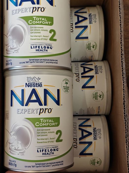 NAN Total Comfort 2 (800g.) с 6 місяців. Expert Pro молочна суміш Нан Тотал комфорт 2