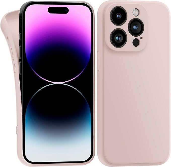 Z DEFEKTEM Silikonowe plecki etui MyGadget do iPhone 14 Pro różowy mat