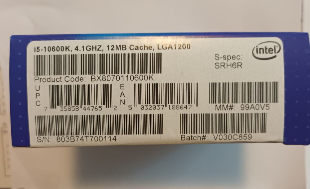 Intel Core i5‑10600K + iGPU - Excelente estado, Gaming