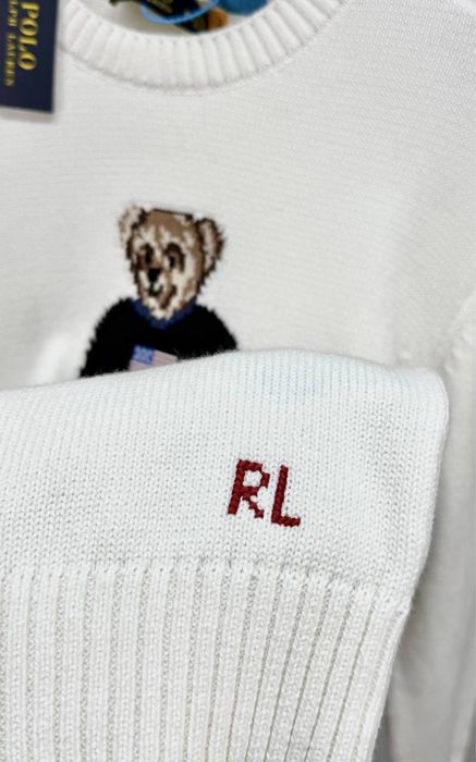 Светр Polo Ralph Lauren білий чоловічий светр поло ральф лаурен білий