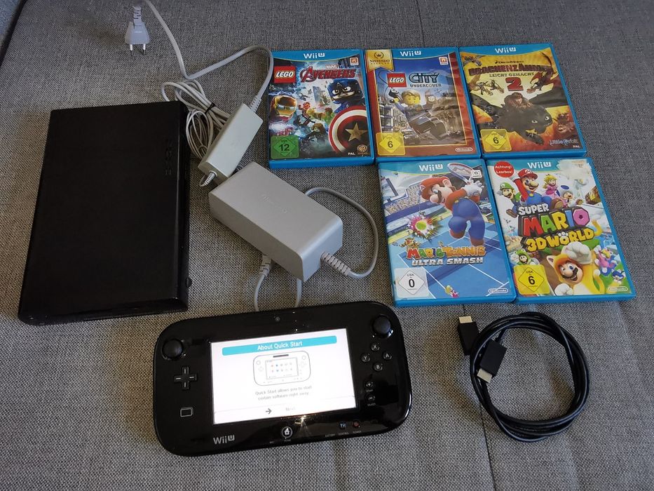 Konsola Nintendo Wii U + 5 gier (Mario, Lego, Dragon)sklep Ursus GWARANCJA