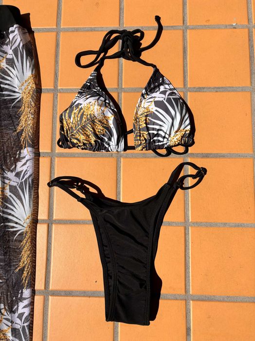 Conjunto de biquini 3 peças novo