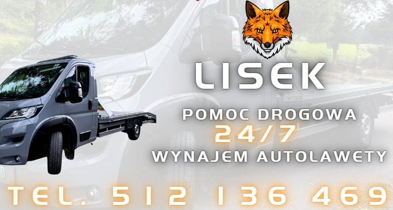 Wynajem laweta autolaweta busa 8 osobowego pomoc drogowa 24/h