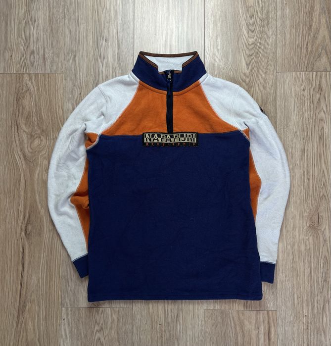 Napapjiri Center Logo Męski S Polar rozpinany 1/4 ZIP Fleece Gorpcore Outdoor