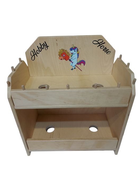 Stajnia hobby horse z dwoma konikami  Stojak PRODUCENT