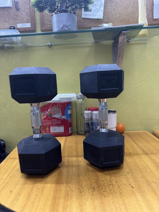 Halteres de 15 kg (par)