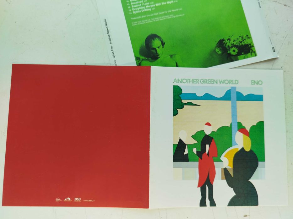 Okładka CD Brian Eno Another Green World poligrafia OP+OT bez płyty !