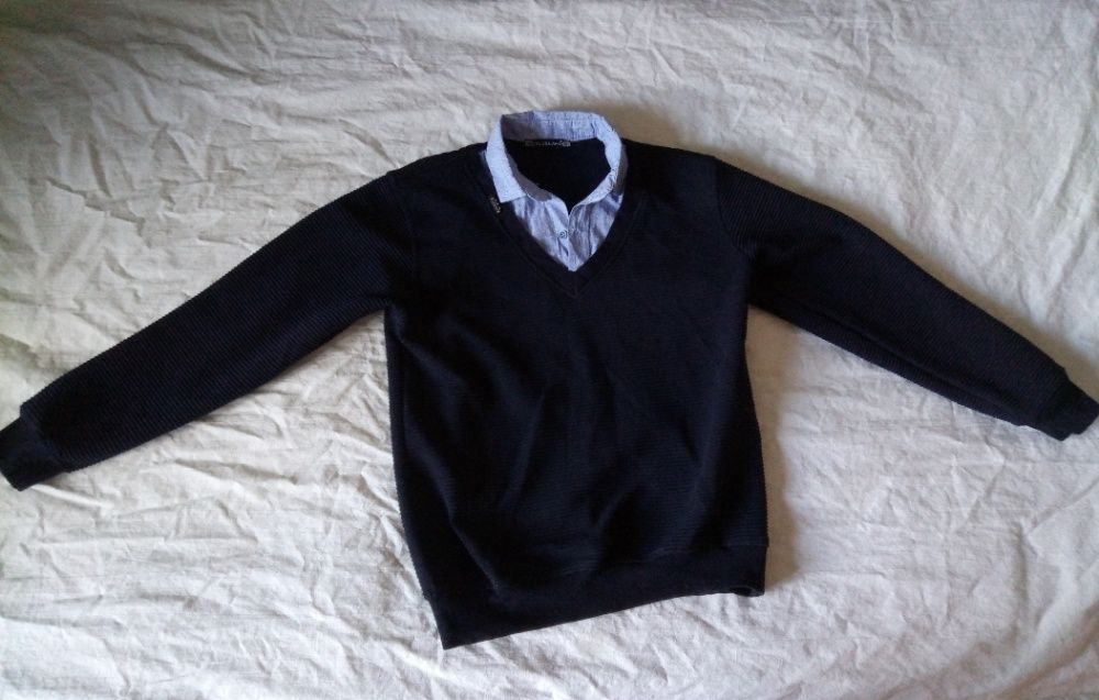 Кофта обманка для мальчика 10-13 лет. Рост 158. Турция. Blueland