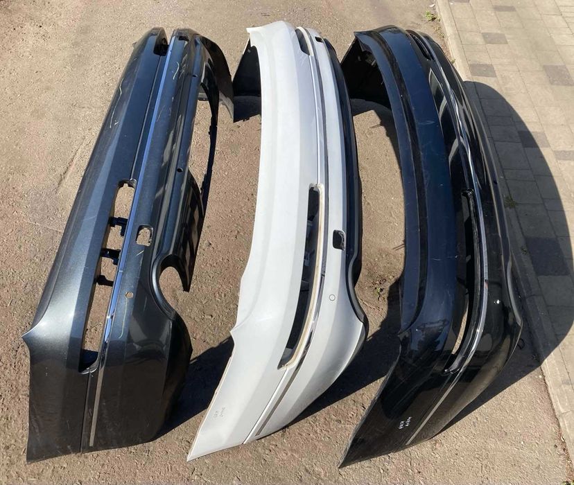 Бампер с ХРОМОМ задний задній Audi \ Ауди Q7 4L кузов 2010 - 2015