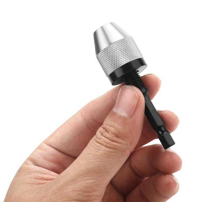 UCHWYT WIERTARSKI Samozaciskowy Bezkluczykowy 0.3-6.5mm Adapter