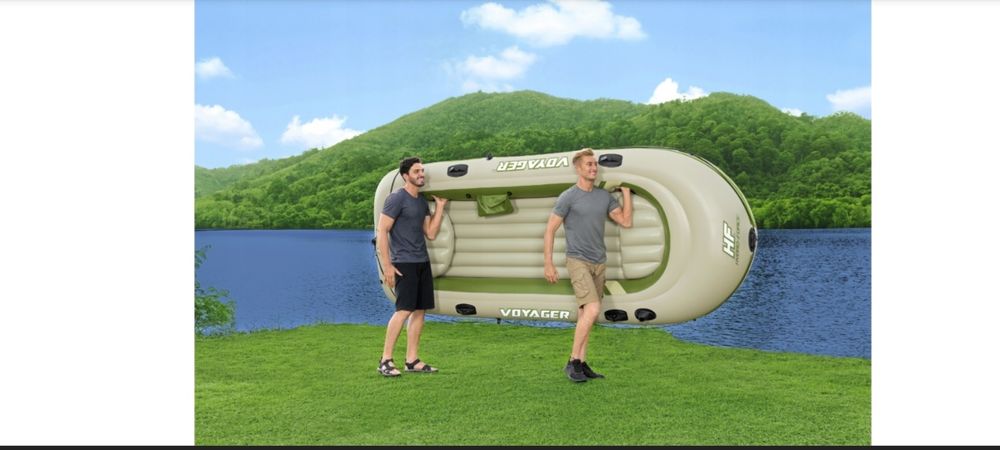 Ponton Voyager x4 osoby przyczepka Sam kwity papiery dokumenty