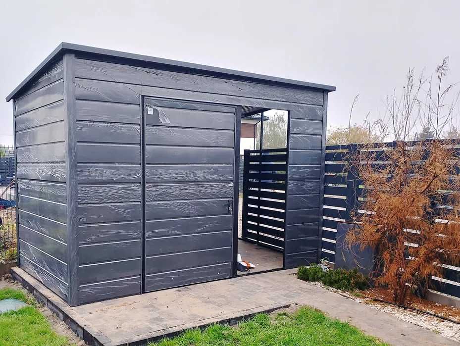 GRAFIT Wiata śmietnikowa – Altana na śmieci /ZADASZENIE / – Maj-BlacH