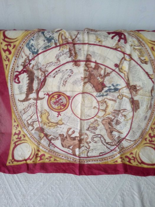 Chustka apaszka kolorowa mapa zodiakalna