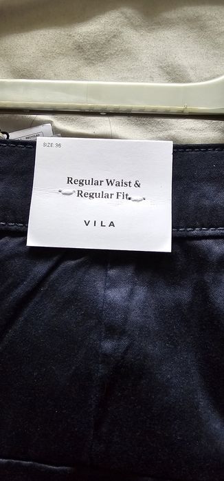 Granatowe spodnie Vila 36 S