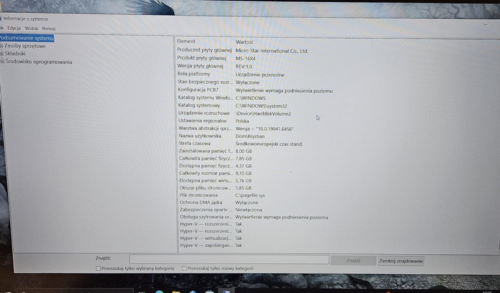 248/26 Laptop MSI MS 16R4 !!! Okazja !!!
