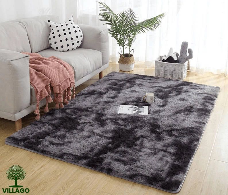 NOWY Dywan Villago Shaggy Grey - Ciemny Szary 120x160 Miękki Gruby