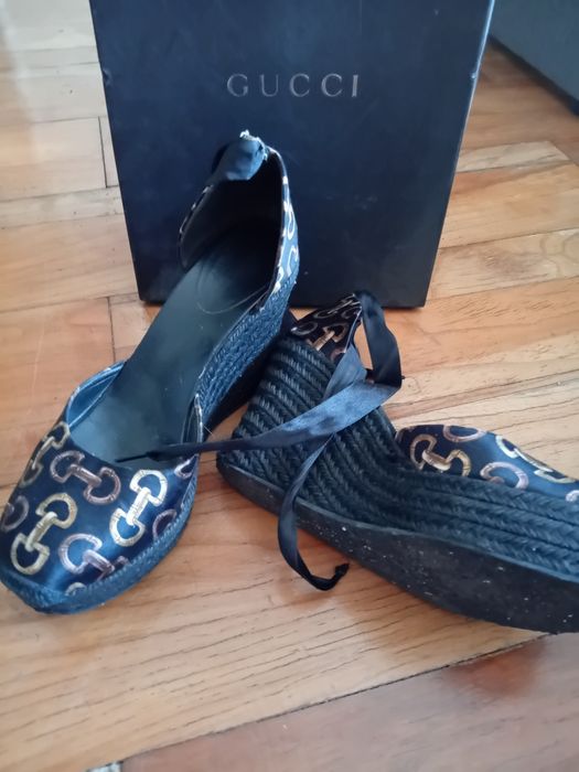 Gucci oryginalne buty na koturnie z Włoch, 38