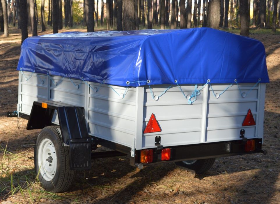 Одноосний Прицеп в наявності оцинкований борт 2200мм. Авто причеп