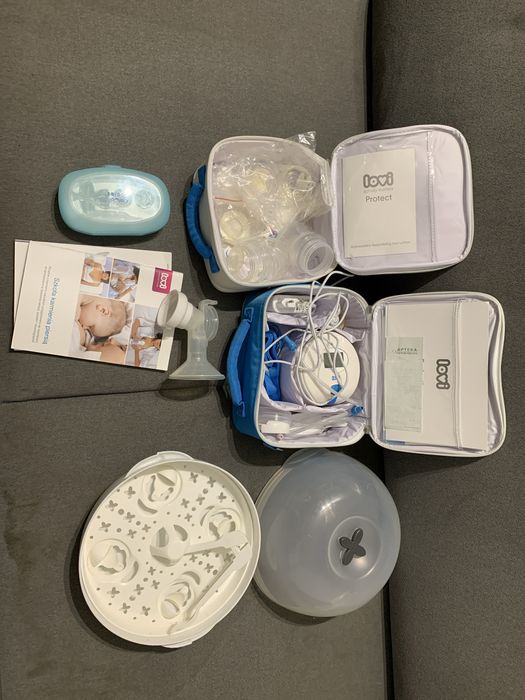 Zestaw Laktator Lovi 2 sztuki - reczny i elektryczny + gratisy