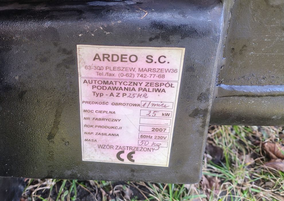 Części kotła na groszek