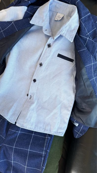 Костюм набір на хлопчика 4-ка,елегантний картатий комплект 110 р