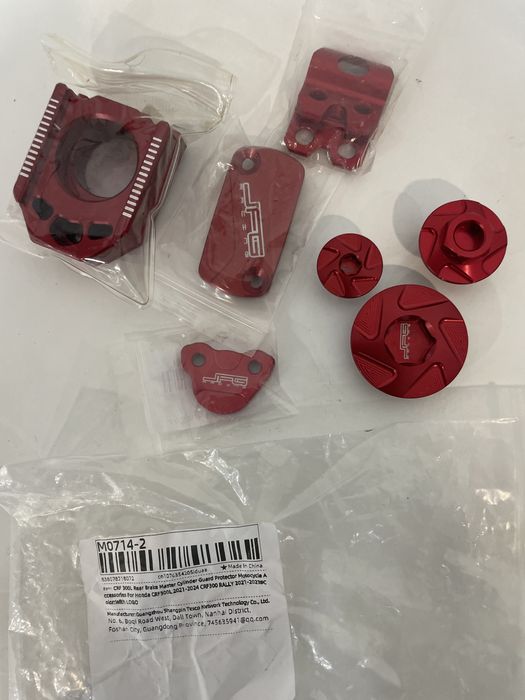 kit de acessórios em alumínio CNC vermelho da marca JFG