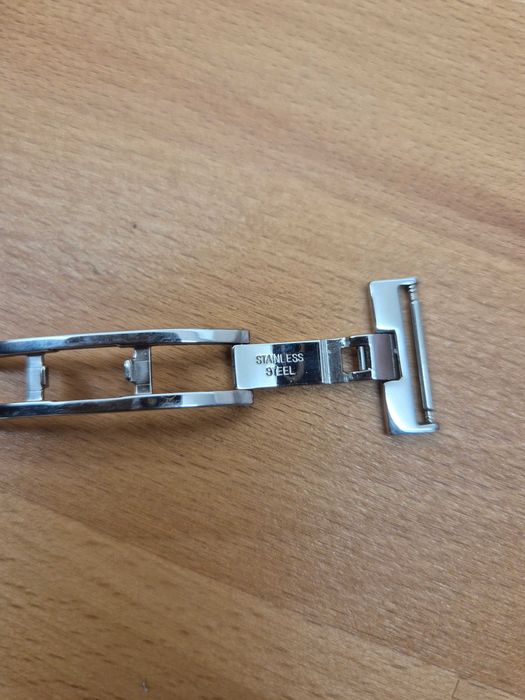 Zapięcie motylkowe *Tissot* stalowe srebrne 18mm