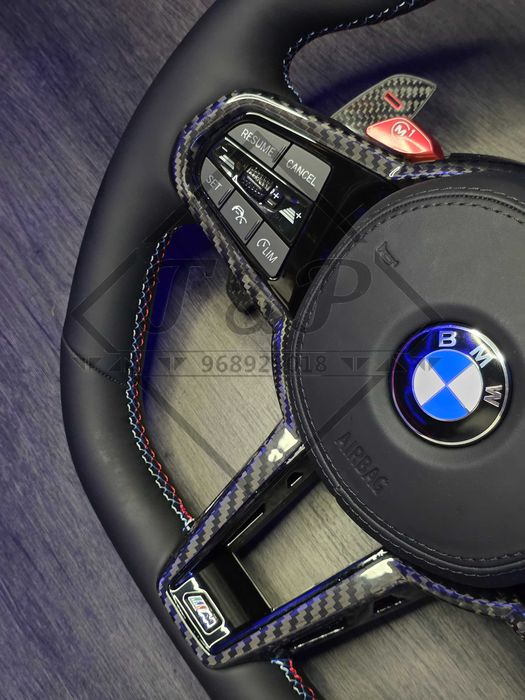 Volante M Perfomance Carbono Real BMW - Com Airbag