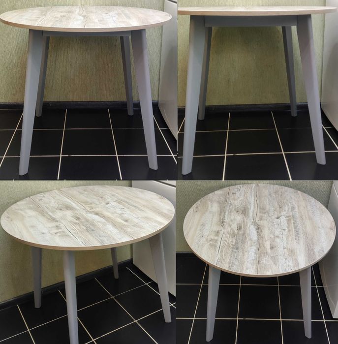 Стіл Стол Круглий Мармур Під Старовину 900мм Кухоний Розкладний