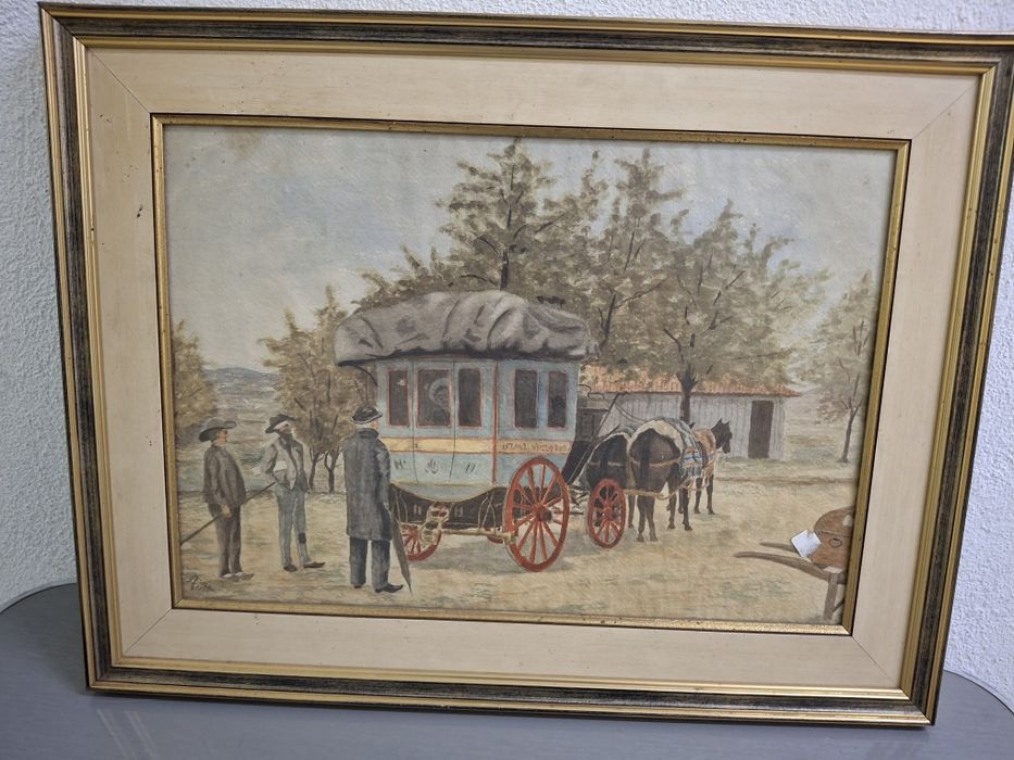 quadro pintura António GAMA 1922 arte