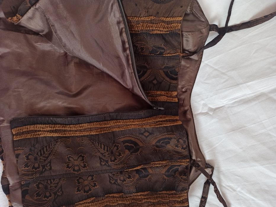 Вінтажний укорочений топ корсетного типу