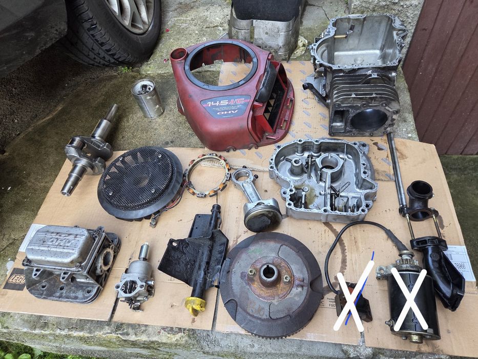 Briggs&Stratton Silnik 14.5Hp OHV Części Traktorek gaźnik  wentylator głowica blok tłok