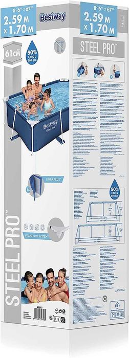 BESTWAY Piscina Desmontavel Tubular Steel Pro NOVA